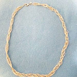 Italian sterling silver 24” necklace